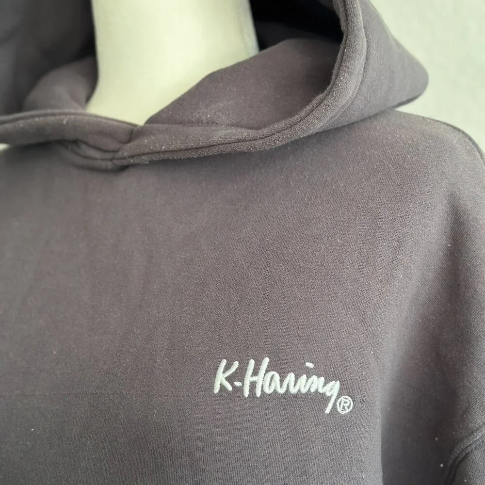 Cotton On x Keith Haring Graphic Hoodie Gray Size Small - Picture 3 of 8
